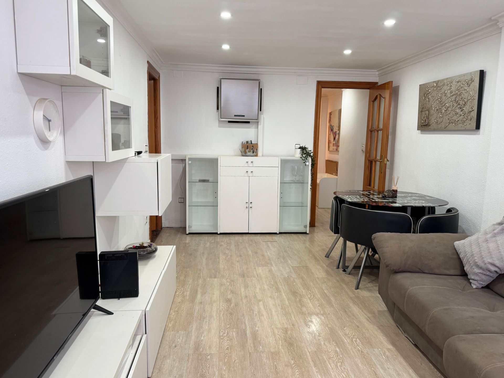 Living room of Flat for sale in  Valencia Capital  with Parquet flooring