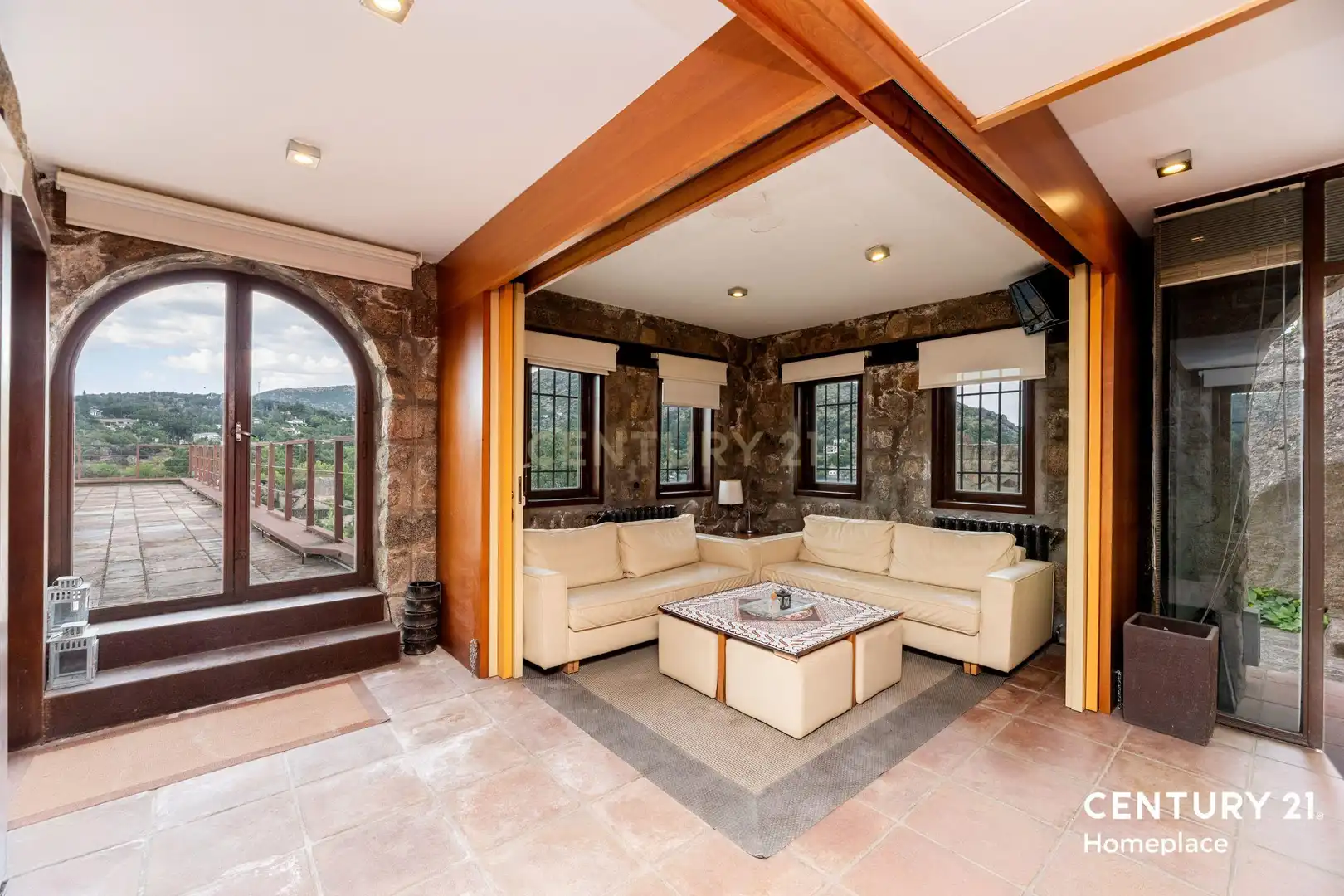 Sala de estar de Casa o chalet en venta en El Barraco  con Aire acondicionado, Jardín privado y Trastero