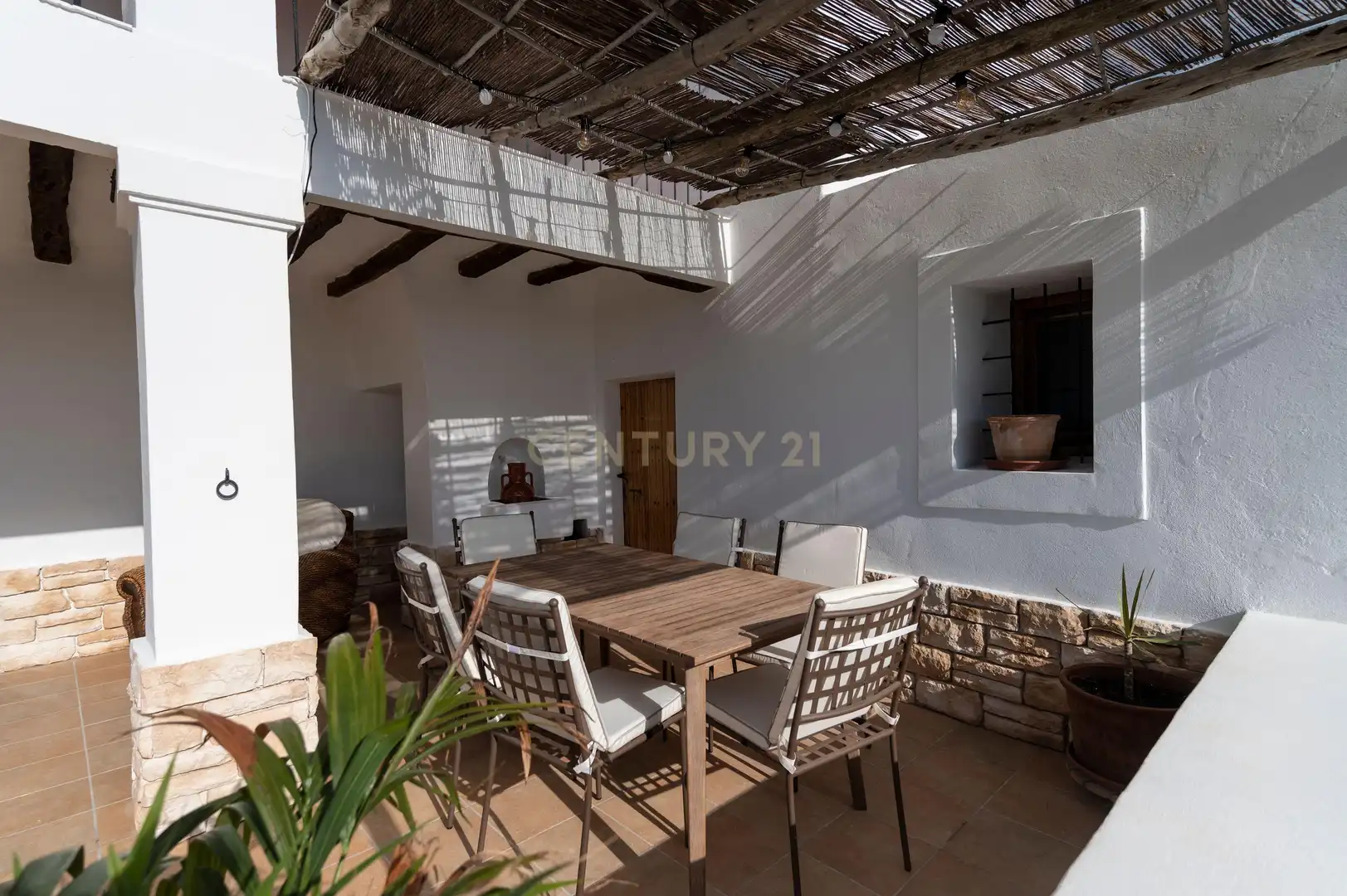 Terrasse von Haus oder Chalet zur Miete in Sant Josep de sa Talaia mit Klimaanlage, Privatgarten und Möbliert