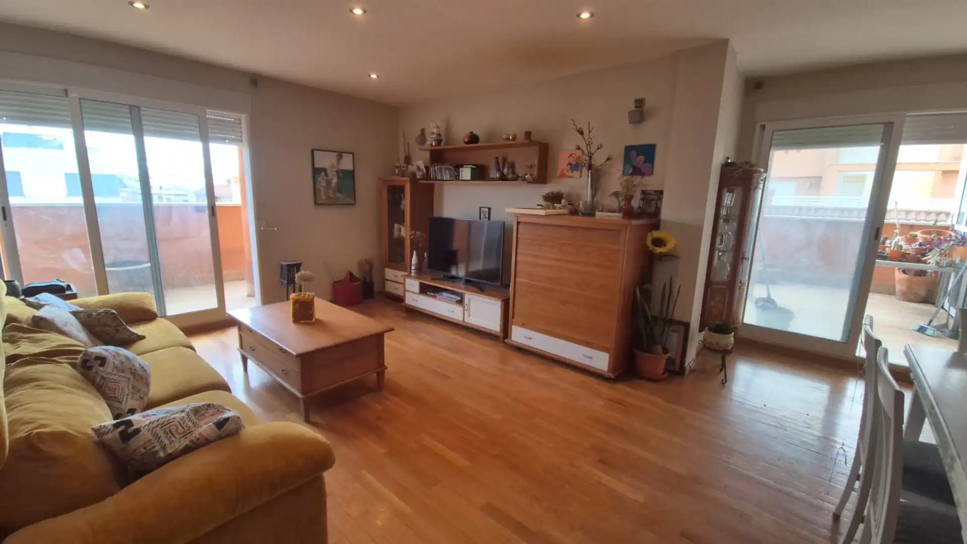 Sala d'estar de Àtic en venda en Alcantarilla amb Aire condicionat, Terrassa i Traster