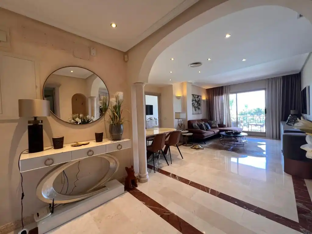 Sala de estar de Apartamento en venta en Calvià con Aire acondicionado, Jardín privado y Amueblado