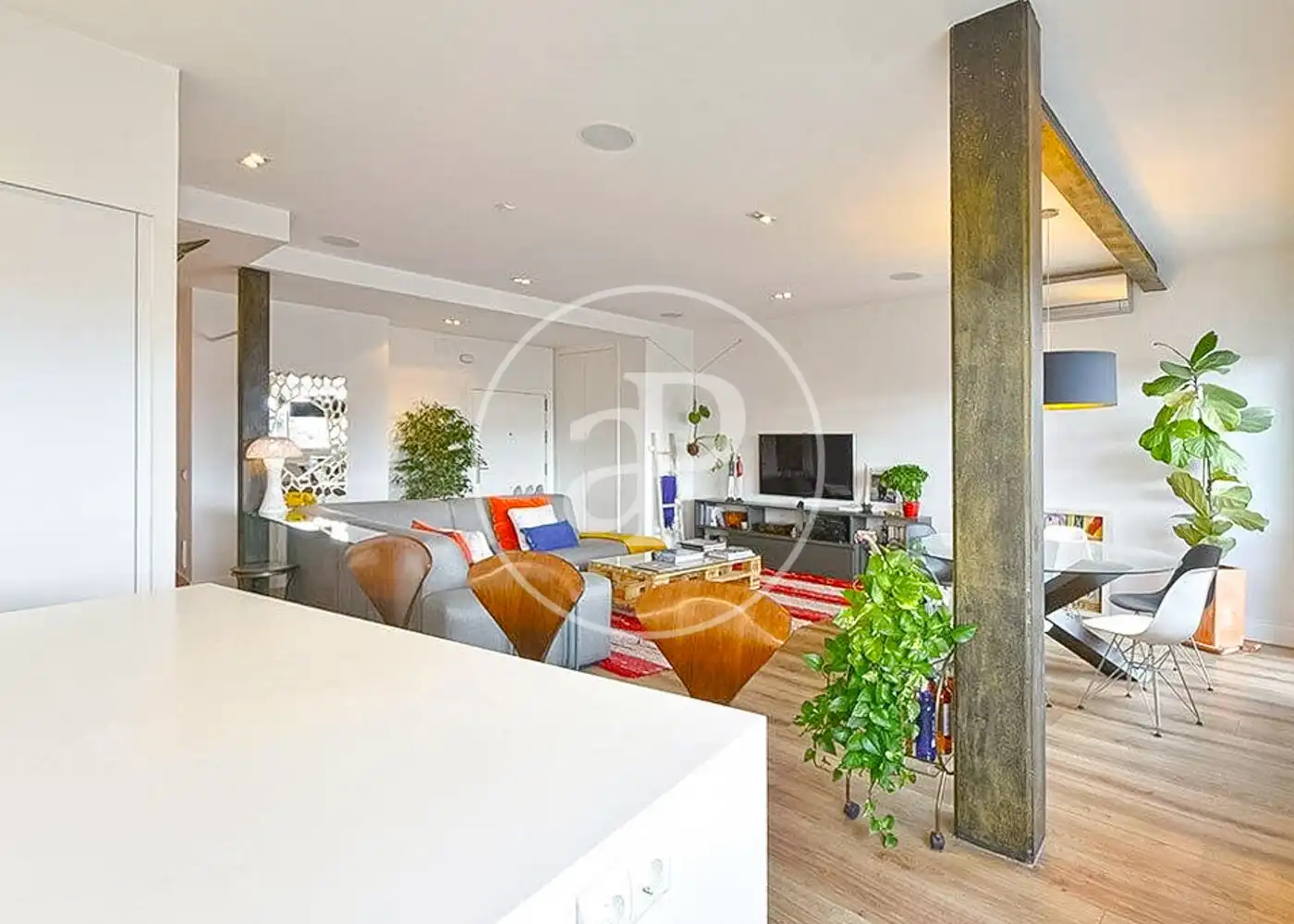 Sala de estar de Piso de alquiler en Madrid con Aire acondicionado y Calefacción