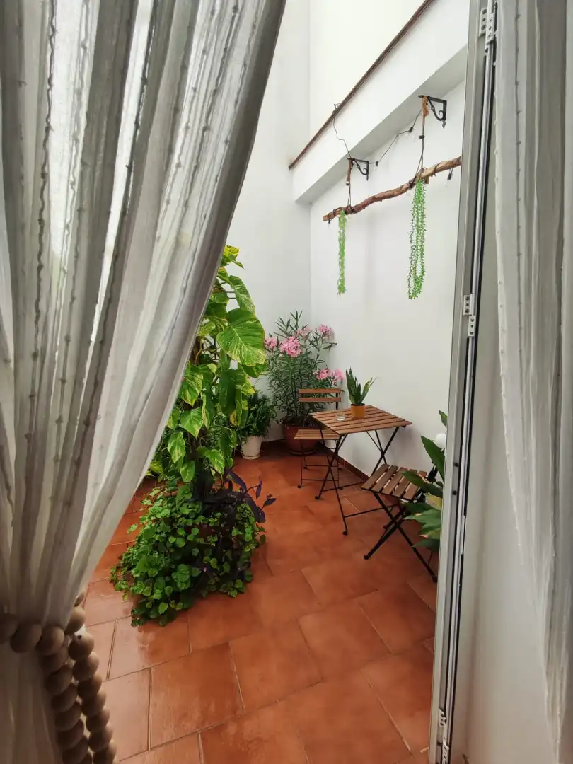 Terrassa de Apartament en venda en El Bosque amb Aire condicionat, Jardí privat i Moblat