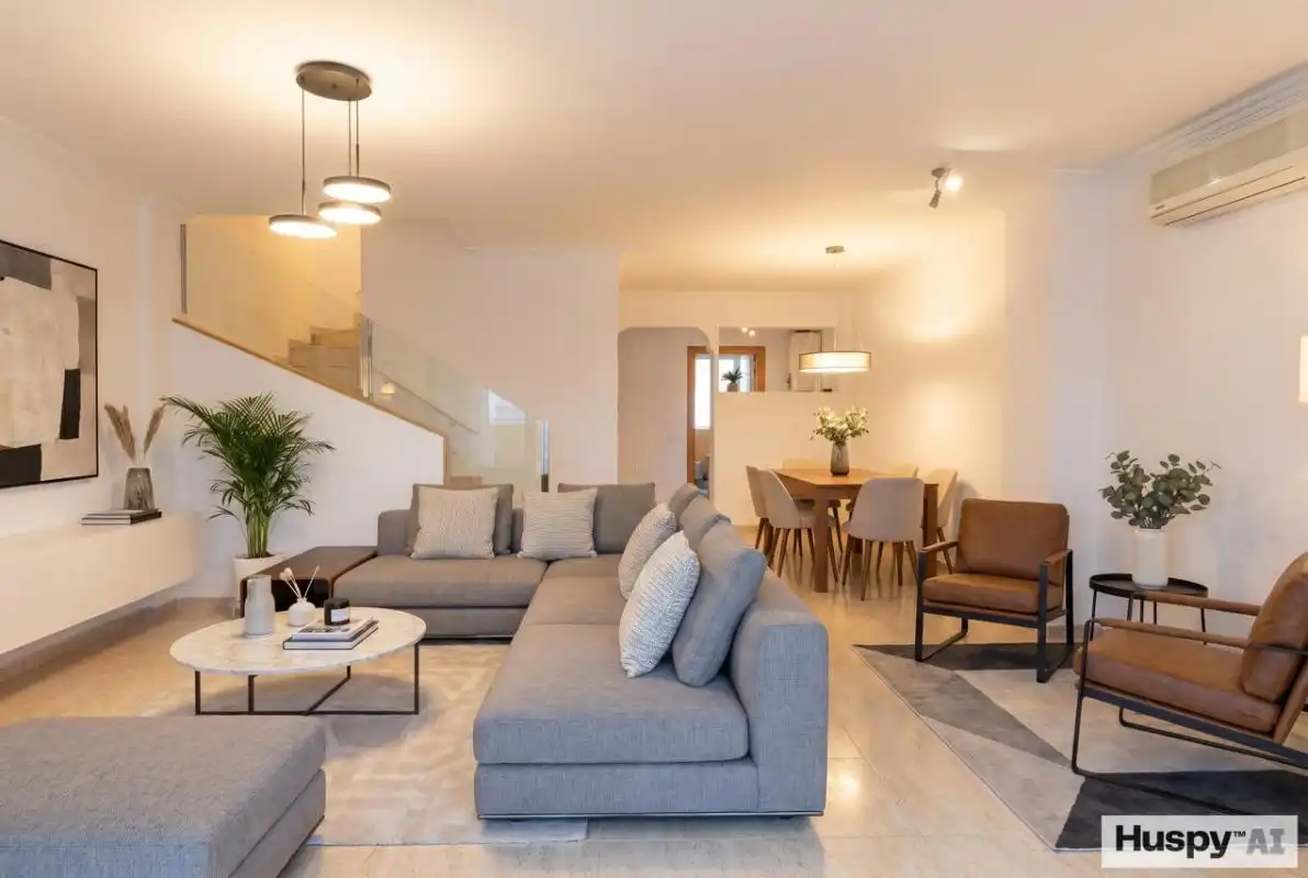 Sala de estar de Casa adosada en venta en Eivissa con Aire acondicionado, Calefacción y Jardín privado