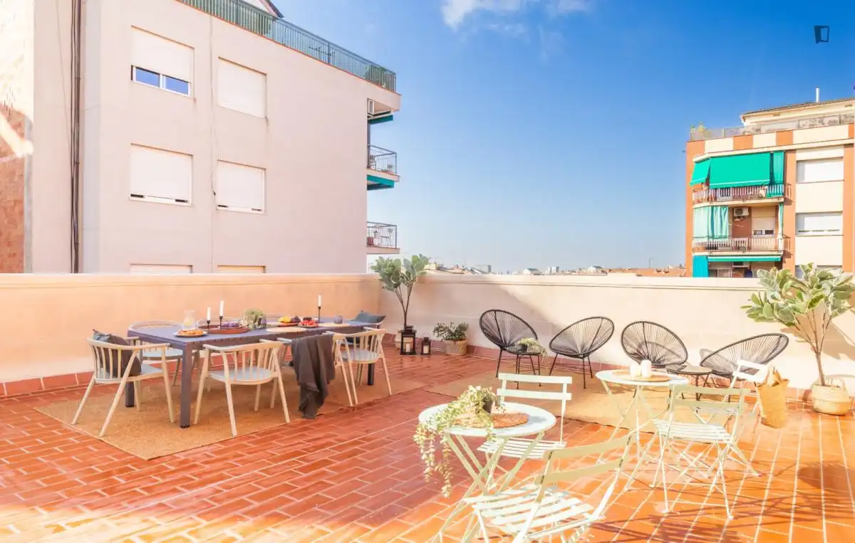 Terrassa de Casa o xalet per a compartir en Gràcia