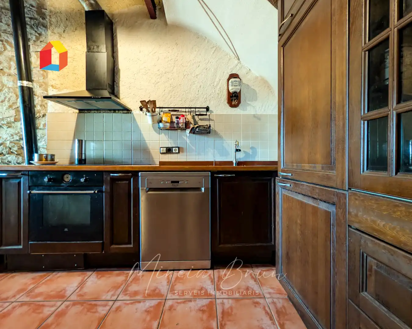 Cocina de Casa adosada en venta en Seva con Calefacción
