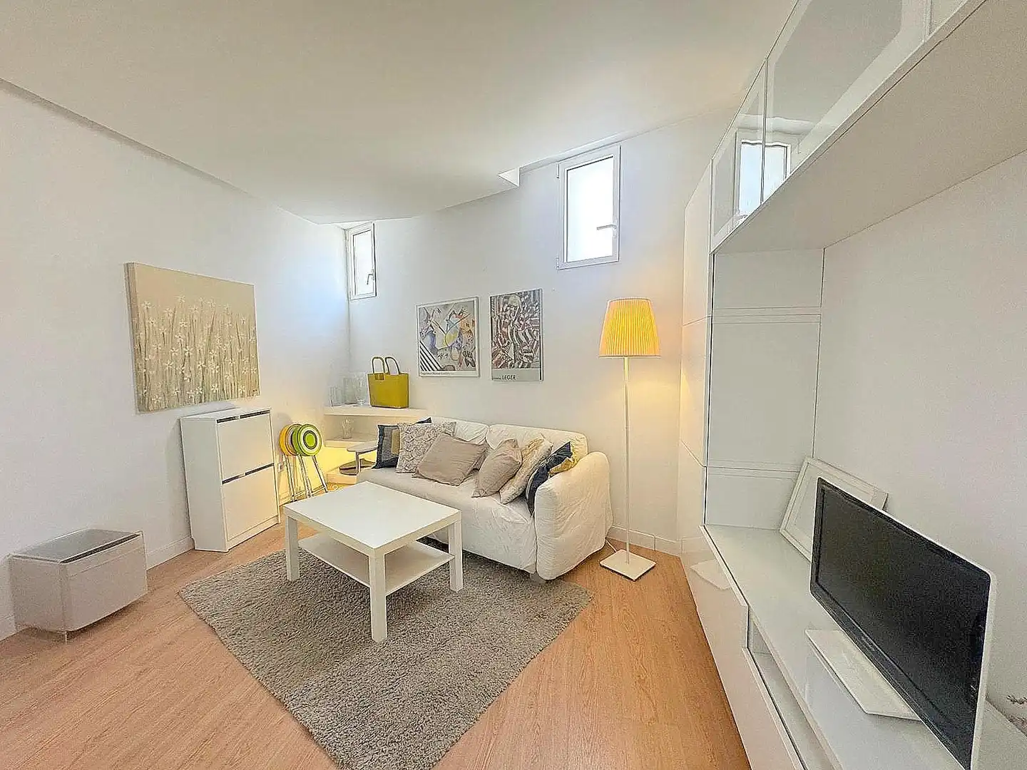 Wohnzimmer von Wohnung zur Miete in Madrid mit Klimaanlage, Heizung und Möbliert