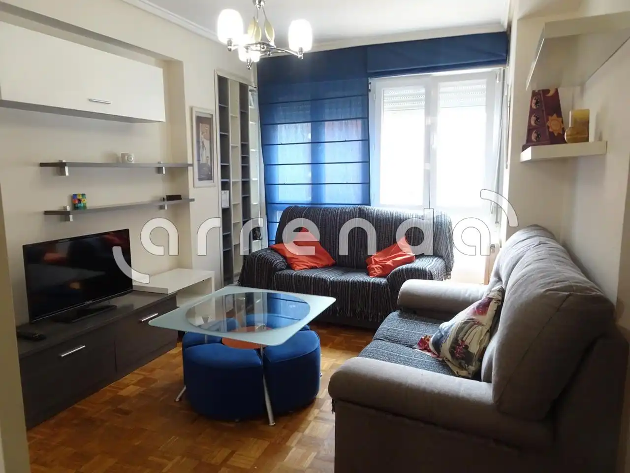 Sala d'estar de Pis de lloguer en Santander amb Calefacció i Moblat
