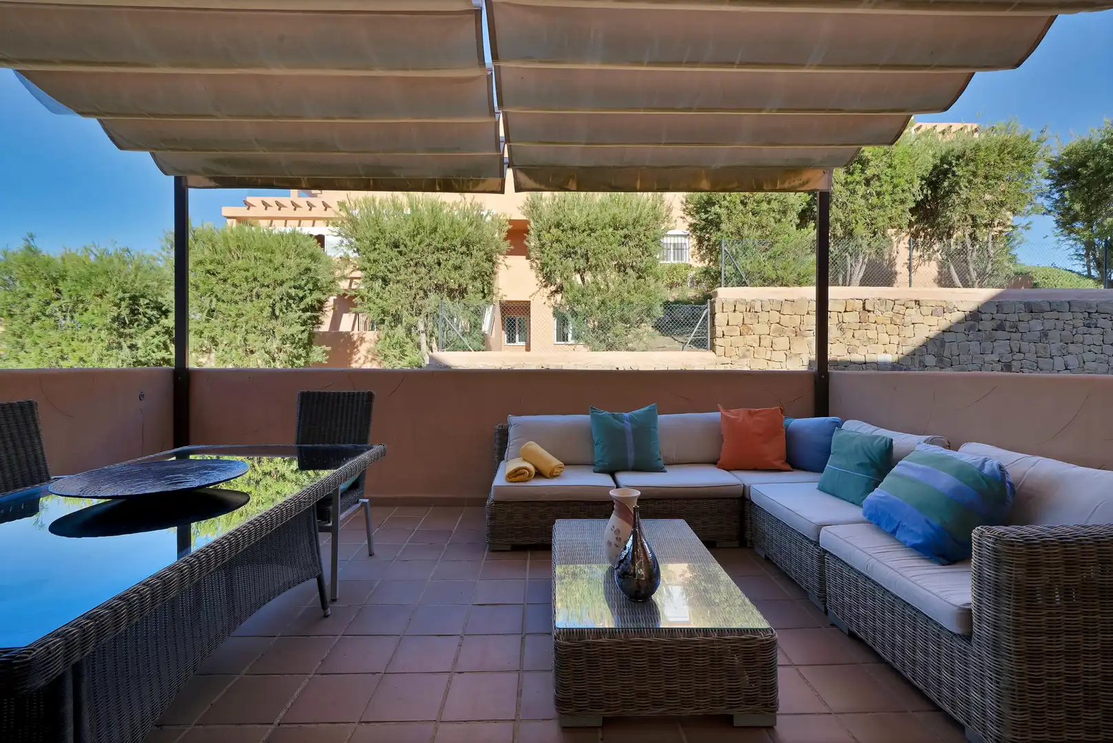 Terrassa de Apartament de lloguer en Marbella amb Jardí privat, Terrassa i Moblat
