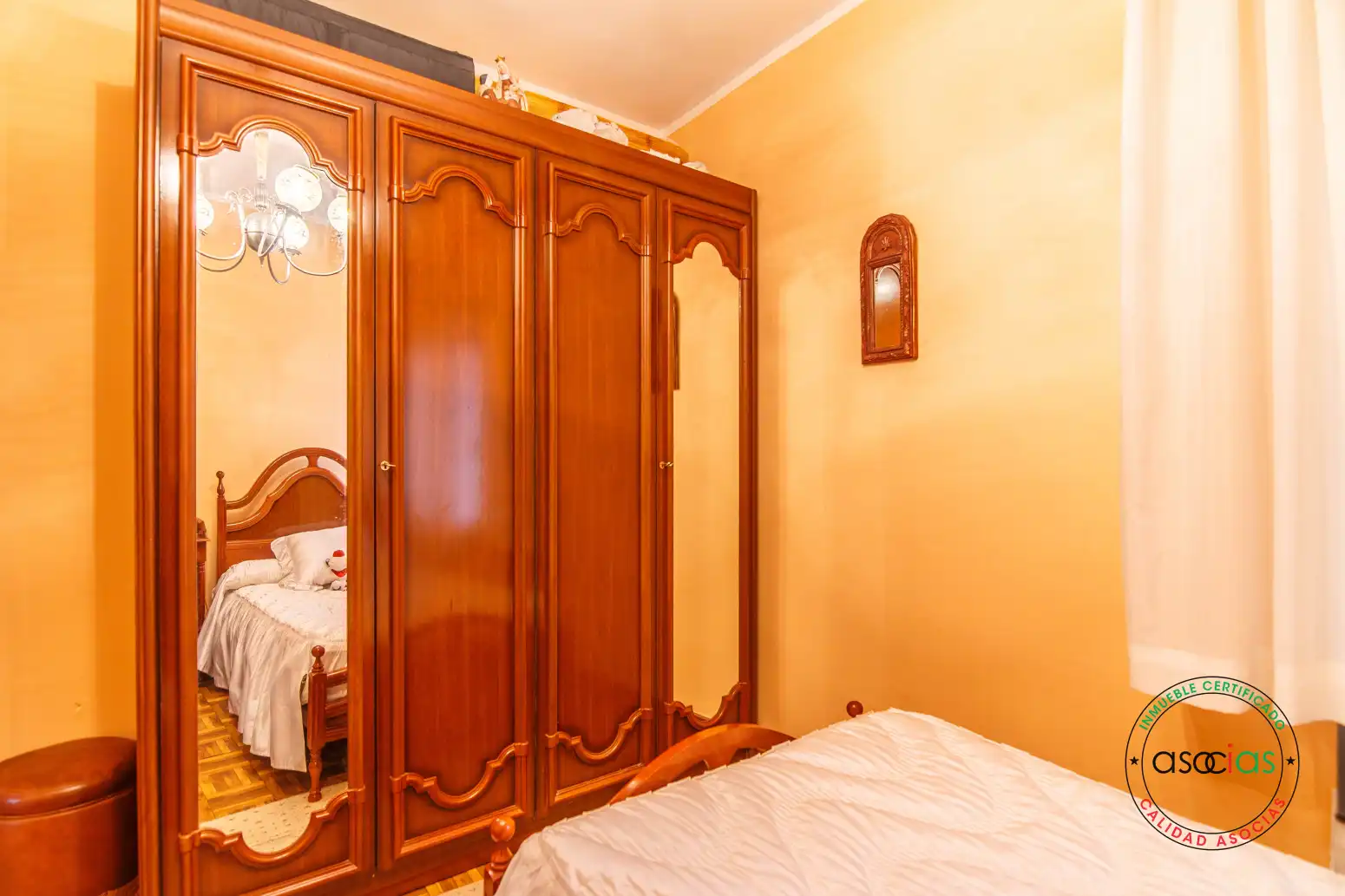 Bedroom of Flat for sale in Nava  with Heating and Balcony