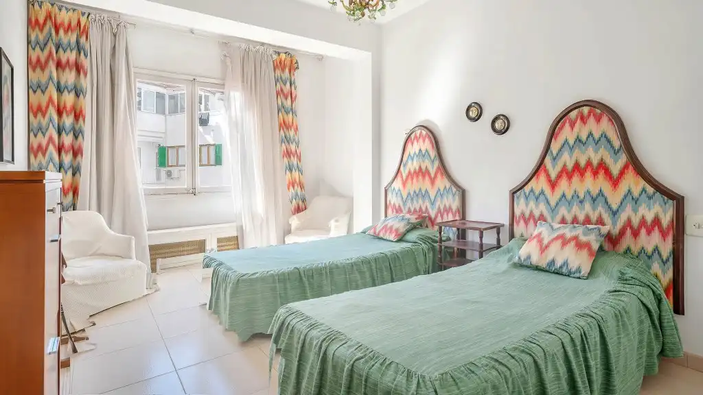 Schlafzimmer von Wohnungen zum Verkauf in  Palma de Mallorca mit Heizung und Terrasse