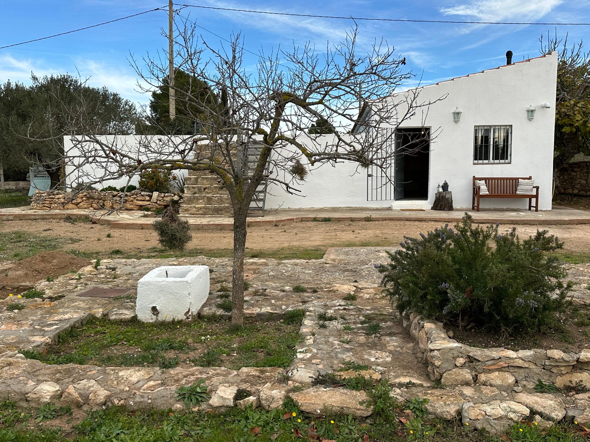 Vista exterior de Finca rústica en venda en El Pla de Santa Maria amb Calefacció, Jardí privat i Traster