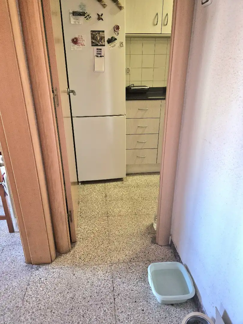 Kitchen of Flat for sale in Terrassa  with Heating, Furnished and Balcony