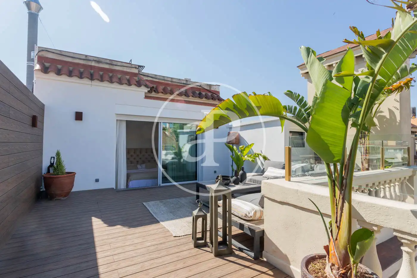 Terraza de Piso de alquiler en Barcelona con Aire acondicionado, Calefacción y Terraza