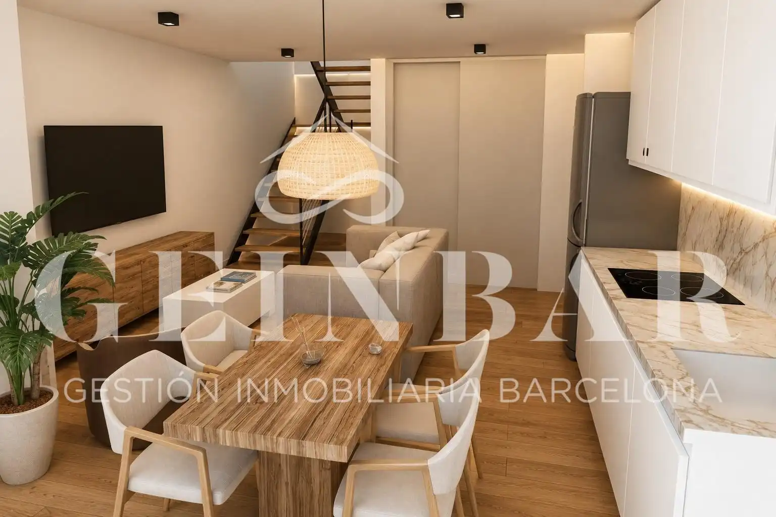 Living room of Duplexes for sale in Badalona  with Terrace and Balcony