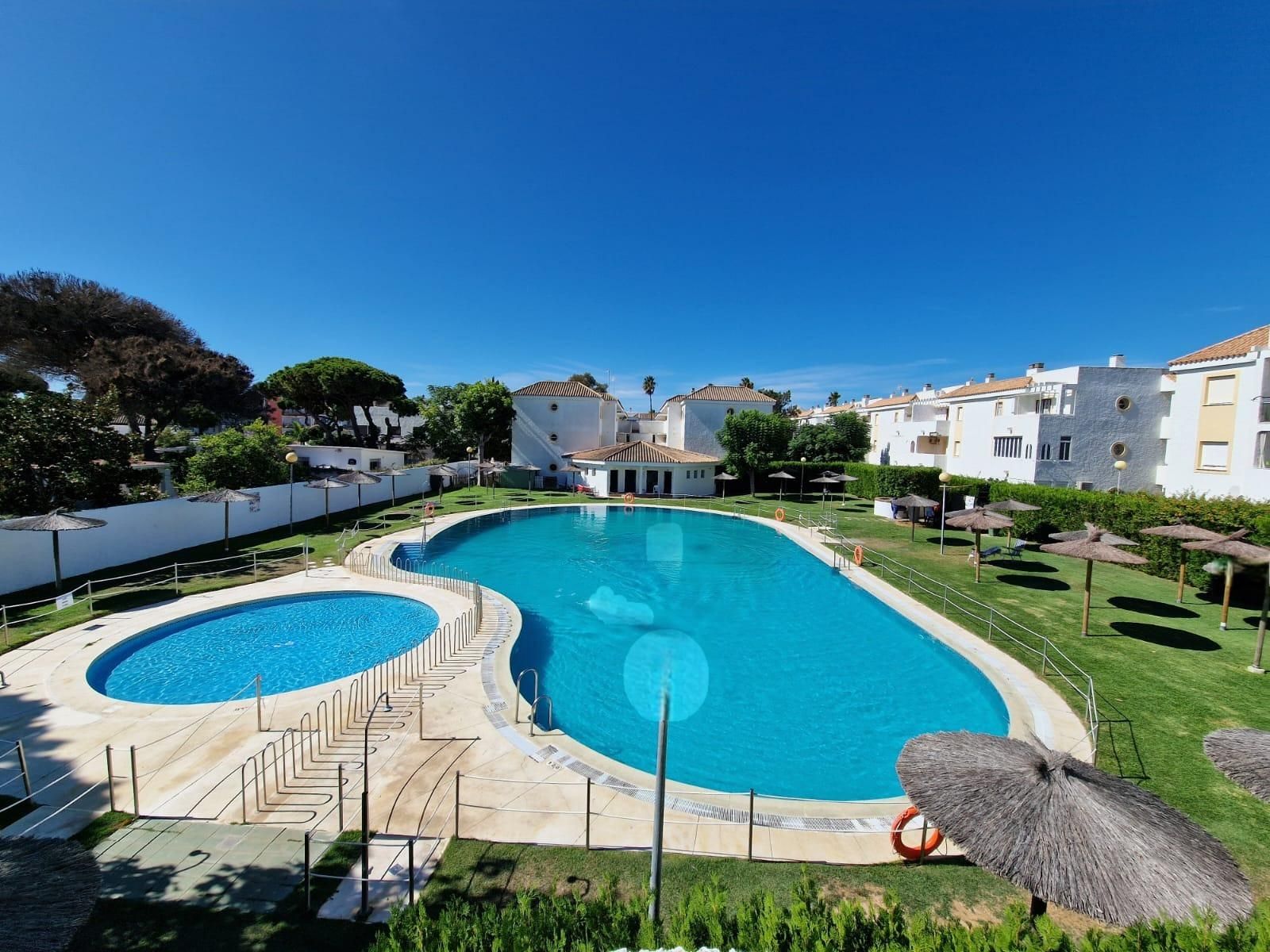 Swimming pool of Flat for sale in Rota  with Air Conditioner, Private garden and Terrace