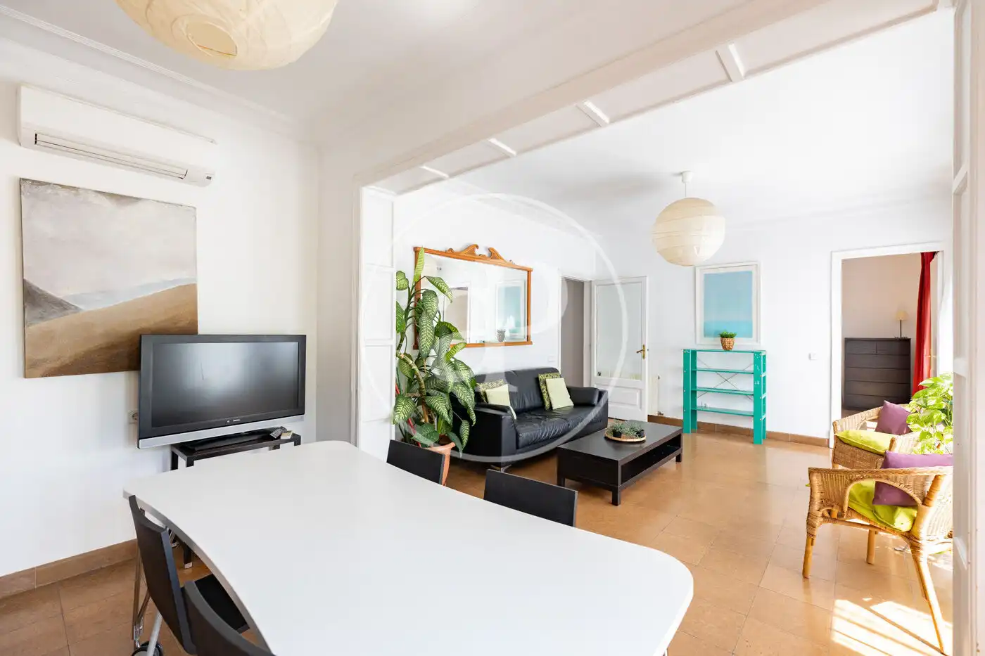 Sala de estar de Piso en venta en Barcelona con Aire acondicionado, Calefacción y Terraza