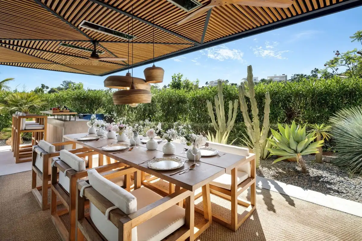 Terrassa de Casa o xalet de lloguer en Marbella amb Aire condicionat, Jardí privat i Terrassa