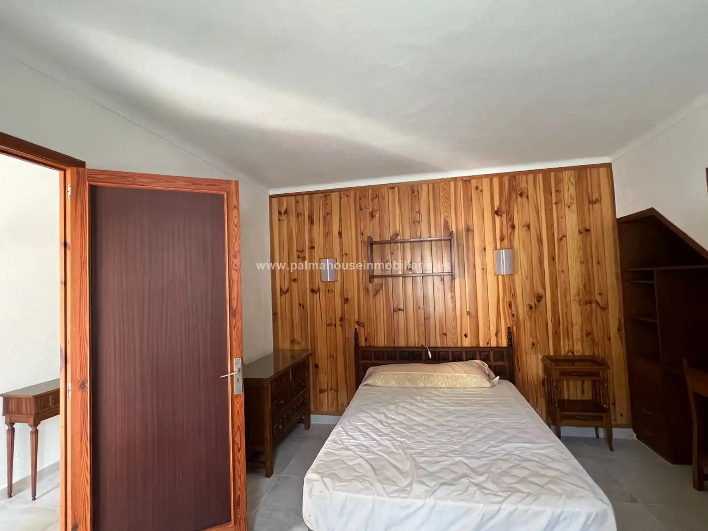 Schlafzimmer von Haus oder Chalet zur Miete in Artà mit Klimaanlage, Terrasse und Fernseher