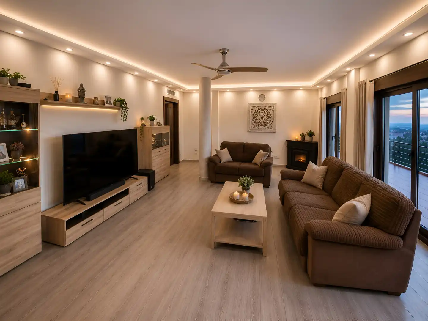 Sala de estar de Casa o chalet en venta en Málaga con Aire acondicionado, Calefacción y Jardín privado