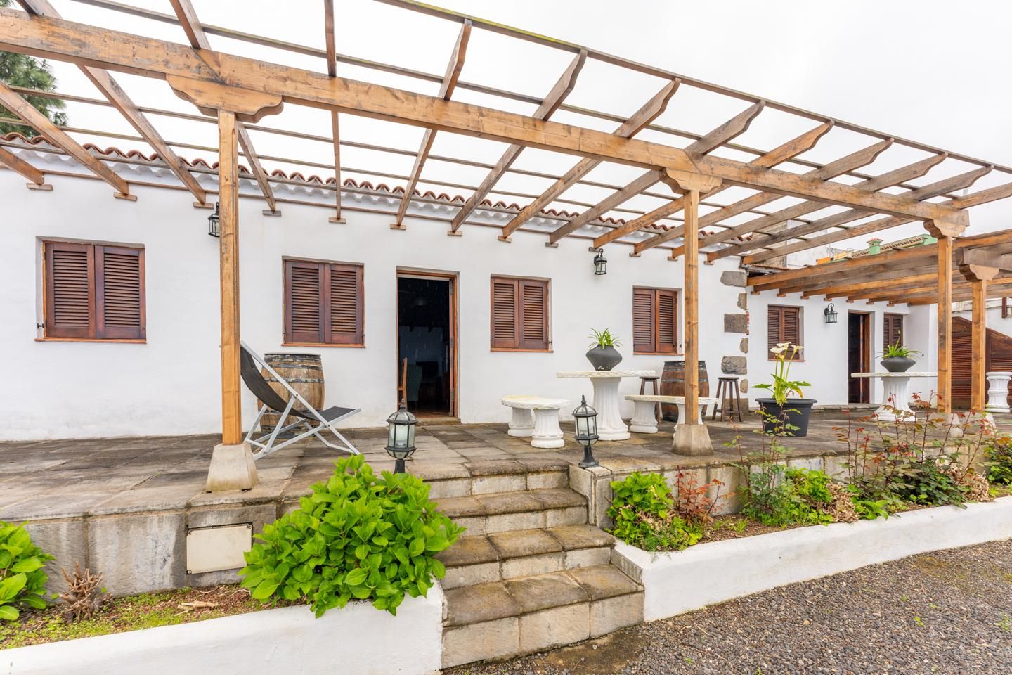 Terrassa de Finca rústica en venda en Los Realejos amb Jardí privat, Piscina i Piscina comunitària