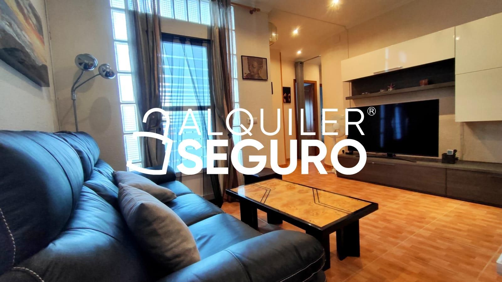 Sala d'estar de Pis de lloguer en  Valencia Capital amb Aire condicionat, Terrassa i Moblat