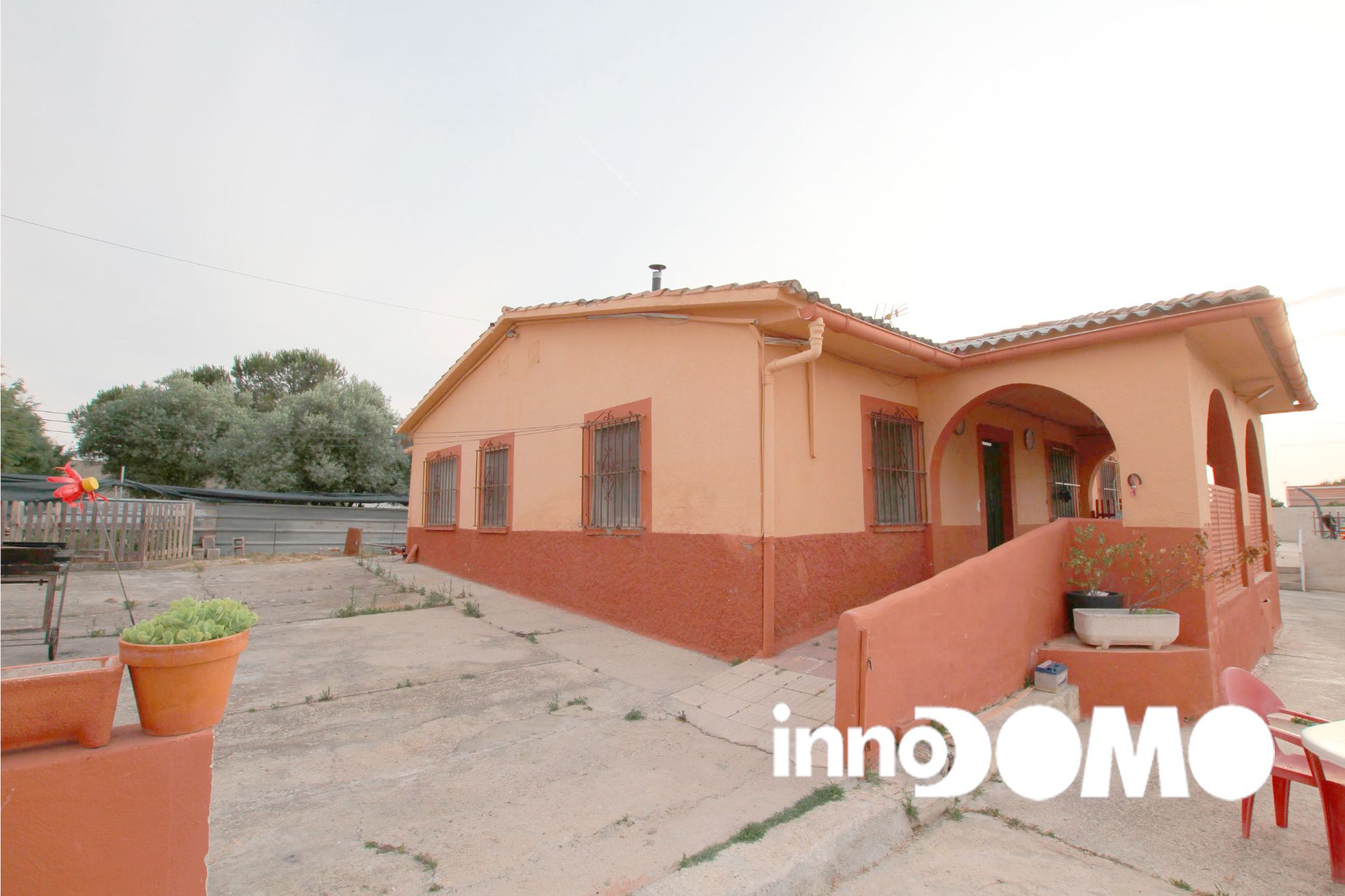 Vista exterior de Casa o chalet en venta en Palomeque con Calefacción, Jardín privado y Terraza