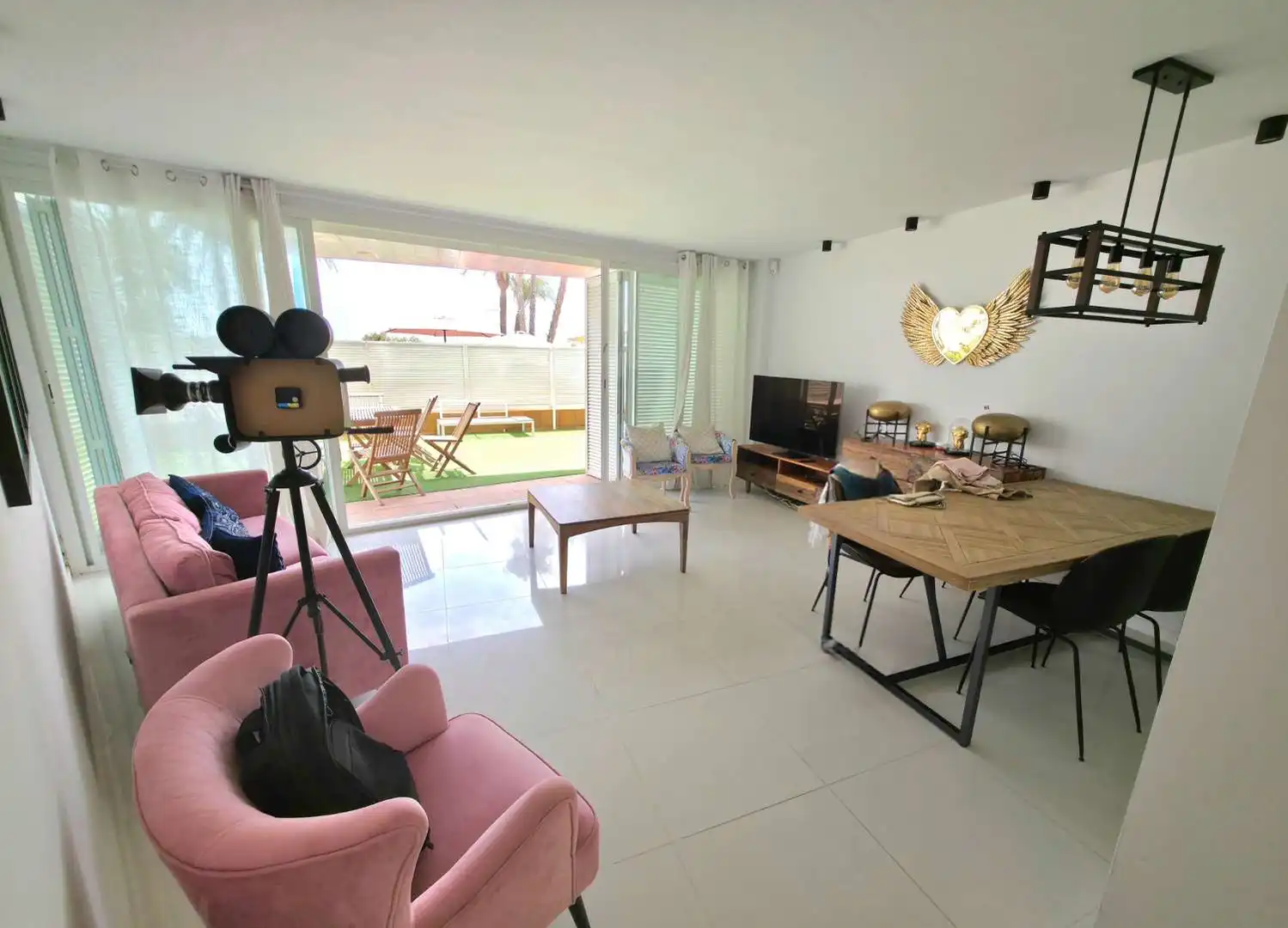 Sala d'estar de Planta baixa de lloguer en Eivissa amb Aire condicionat, Calefacció i Terrassa