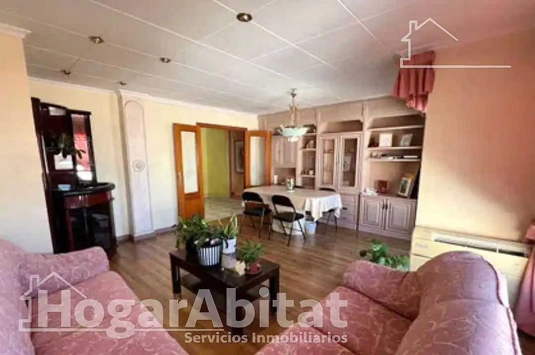 Living room of Flat for sale in Sueca  with Storage room, Furnished and Balcony