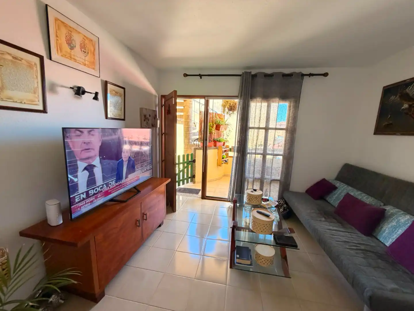 Sala d'estar de Apartament en venda en Antigua amb Terrassa, Moblat i Piscina comunitària