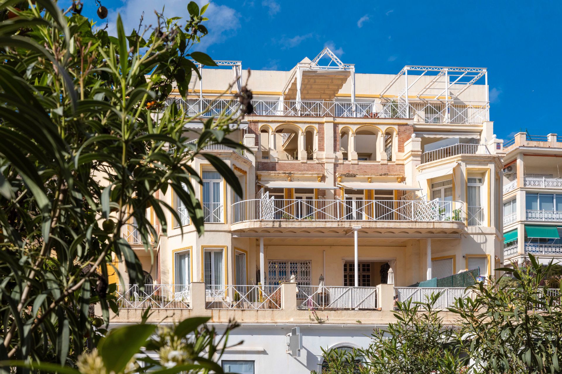 Vista exterior de Pis en venda en Málaga Capital amb Aire condicionat, Jardí privat i Terrassa