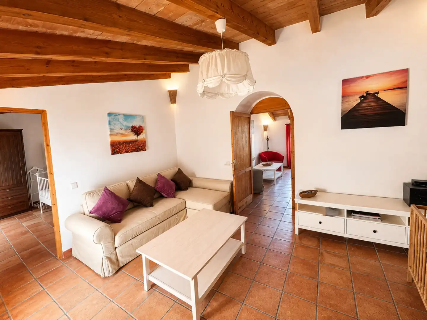 Sala de estar de Casa o chalet de alquiler en Santanyí con Aire acondicionado, Calefacción y Terraza