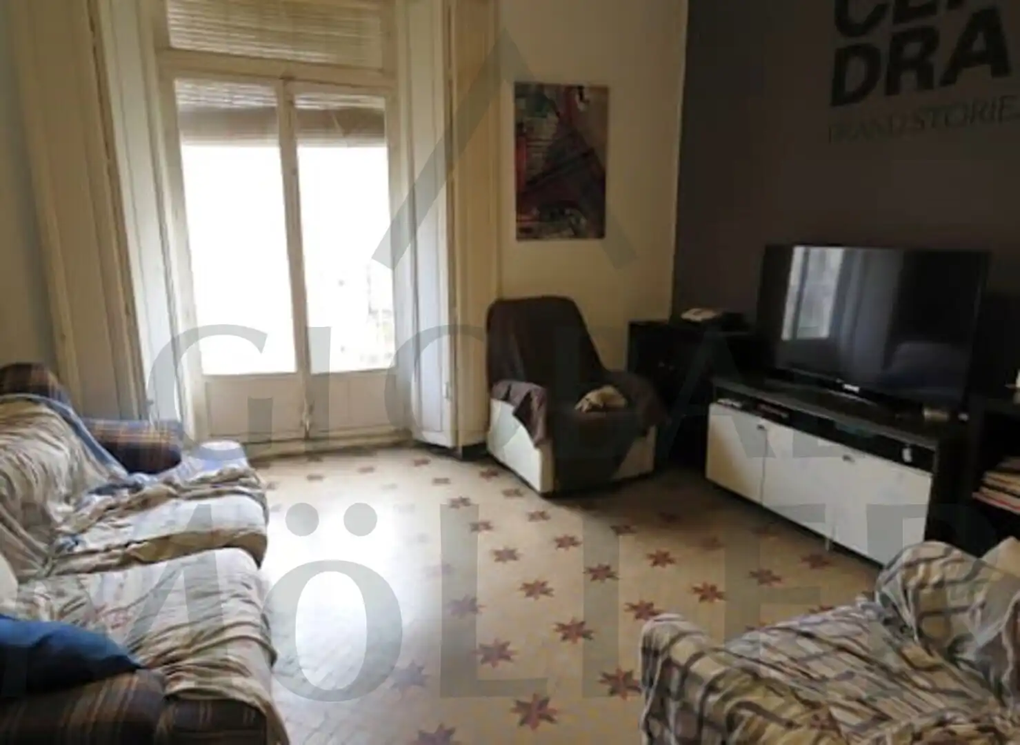 Sala de estar de Piso en venta en Cartagena con Amueblado y Balcón