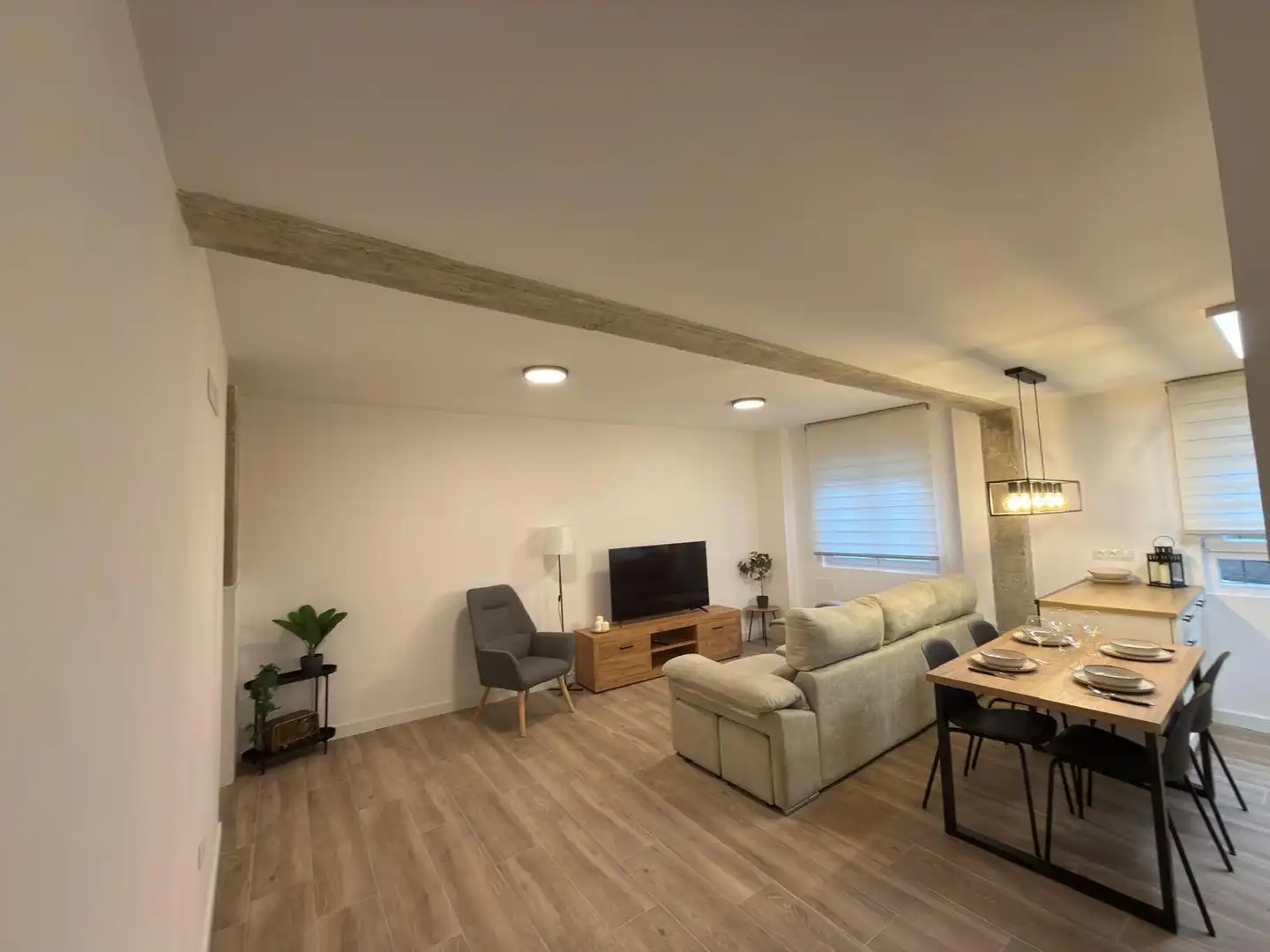 Sala de estar de Piso en venta en Oviedo  con Amueblado