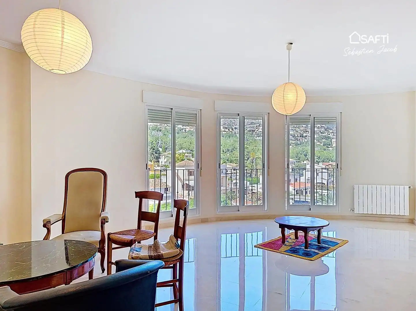 Wohnzimmer von Wohnung zum Verkauf in Jávea / Xàbia mit Heizung, Terrasse und Balkon