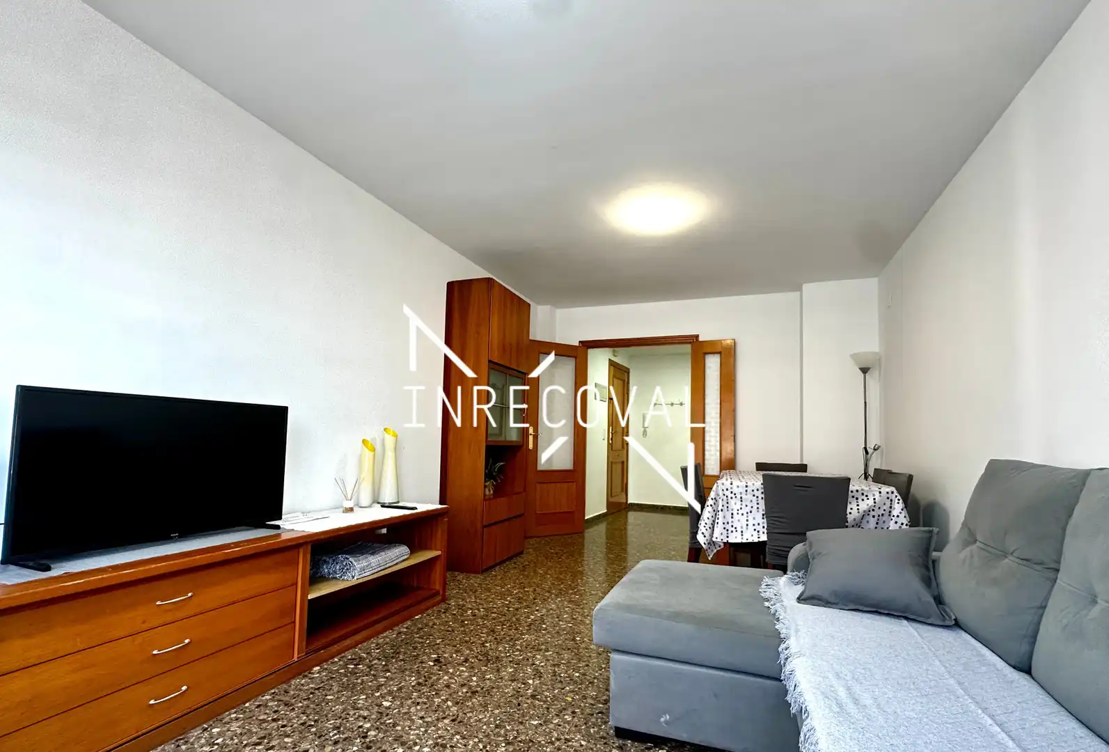Living room of Flat for sale in Sueca  with Air Conditioner and Furnished