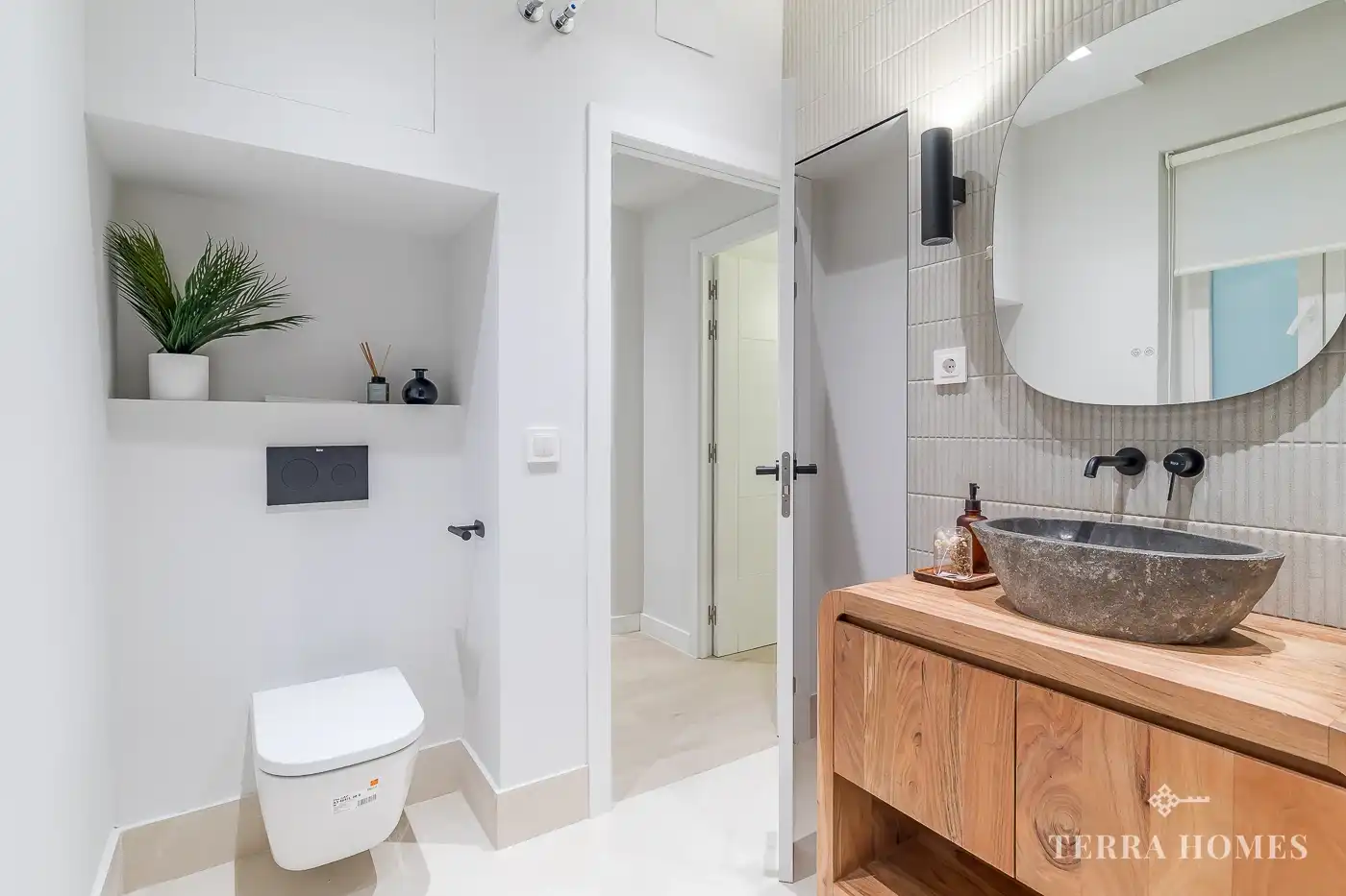 Baño de Apartamento de alquiler en Madrid con Aire acondicionado, Amueblado y Internet