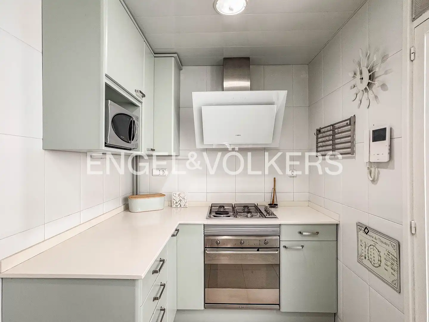 Cocina de Ático de alquiler en Barcelona con Aire acondicionado, Calefacción y Parquet