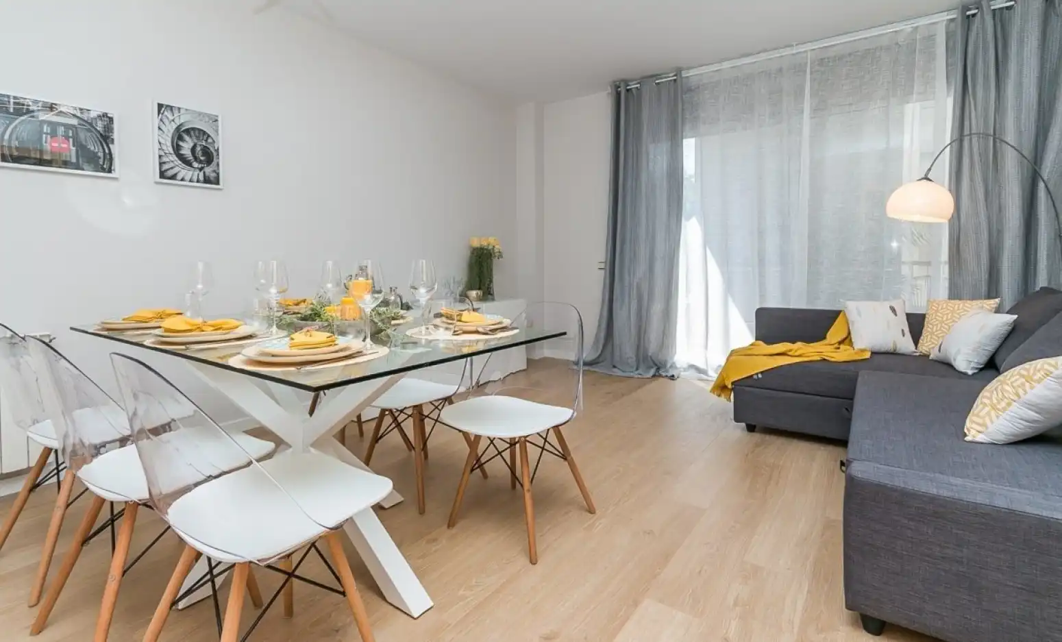 Esszimmer von Wohnung zum Verkauf in Terrassa mit Klimaanlage, Heizung und Parkett