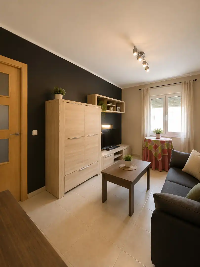 Wohnzimmer von Wohnung zum Verkauf in Vic mit Heizung und Ofen