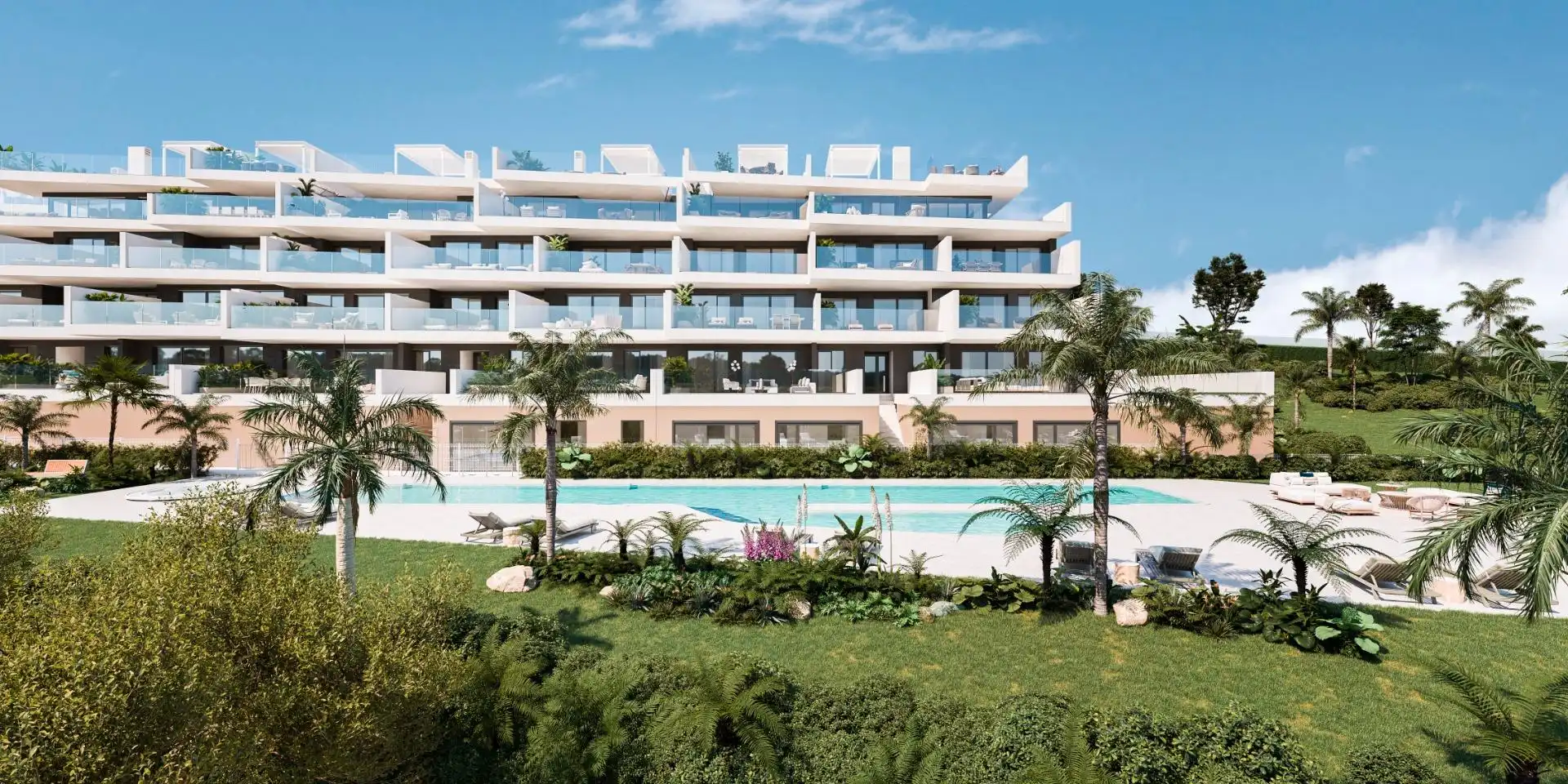 Vista exterior de Planta baja en venta en Manilva con Aire acondicionado, Terraza y Trastero