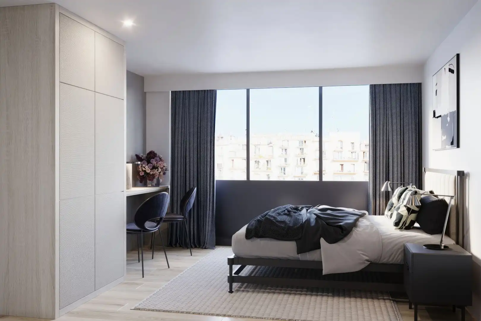 Bedroom of Office for sale in Barcelona  with Air Conditioner and Heating