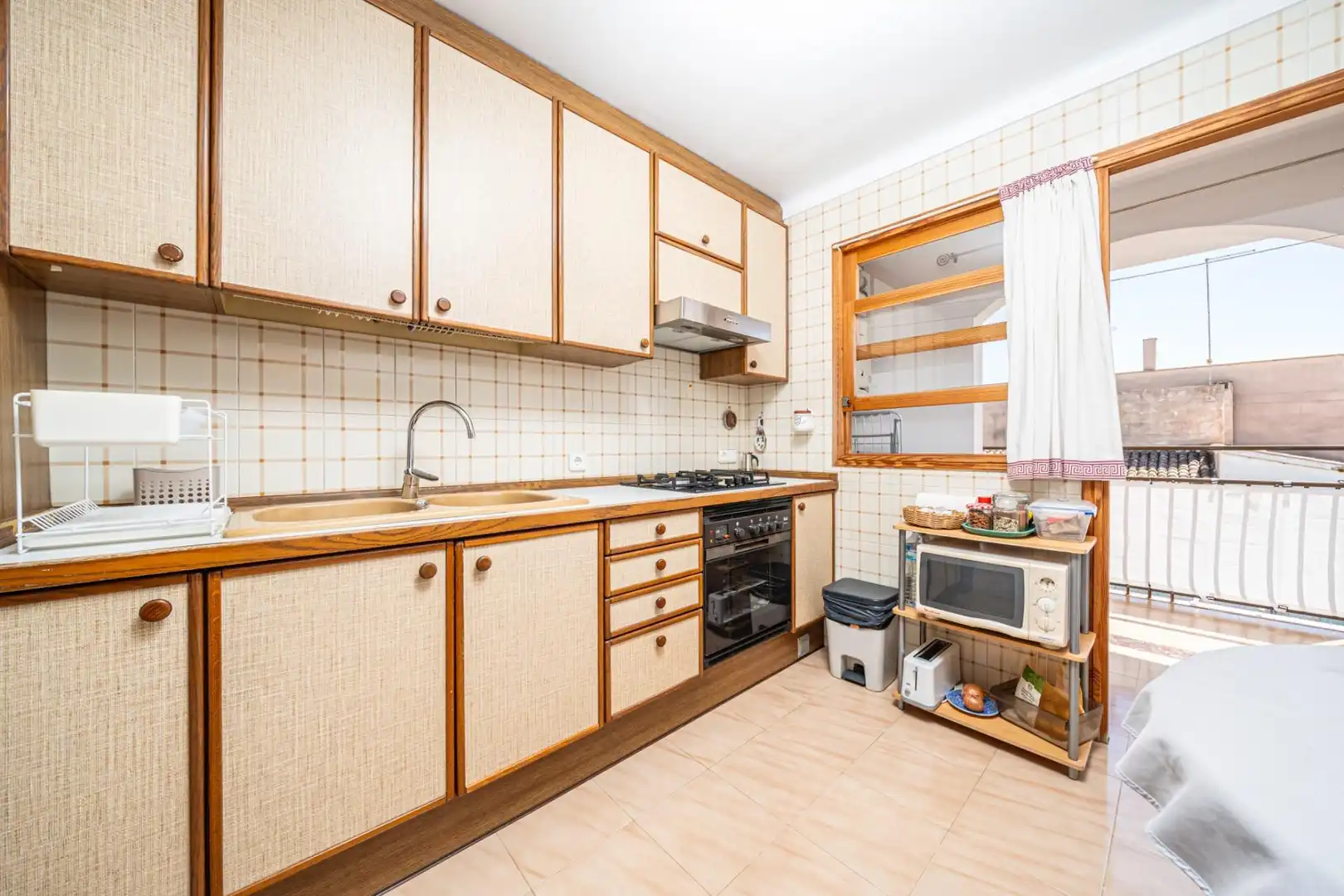 Küche von Wohnung zum Verkauf in Son Servera mit Klimaanlage, Terrasse und Möbliert
