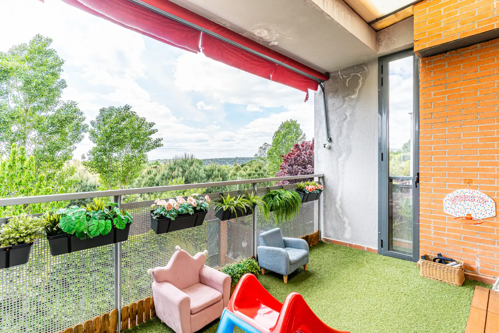 Terrasse von Wohnung zum Verkauf in Las Rozas de Madrid mit Klimaanlage, Heizung und Parkett