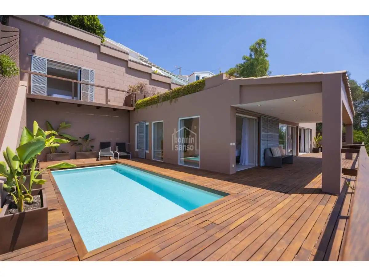 Vista exterior de Casa o chalet en venta en Maó - Mahón con Calefacción, Terraza y Piscina