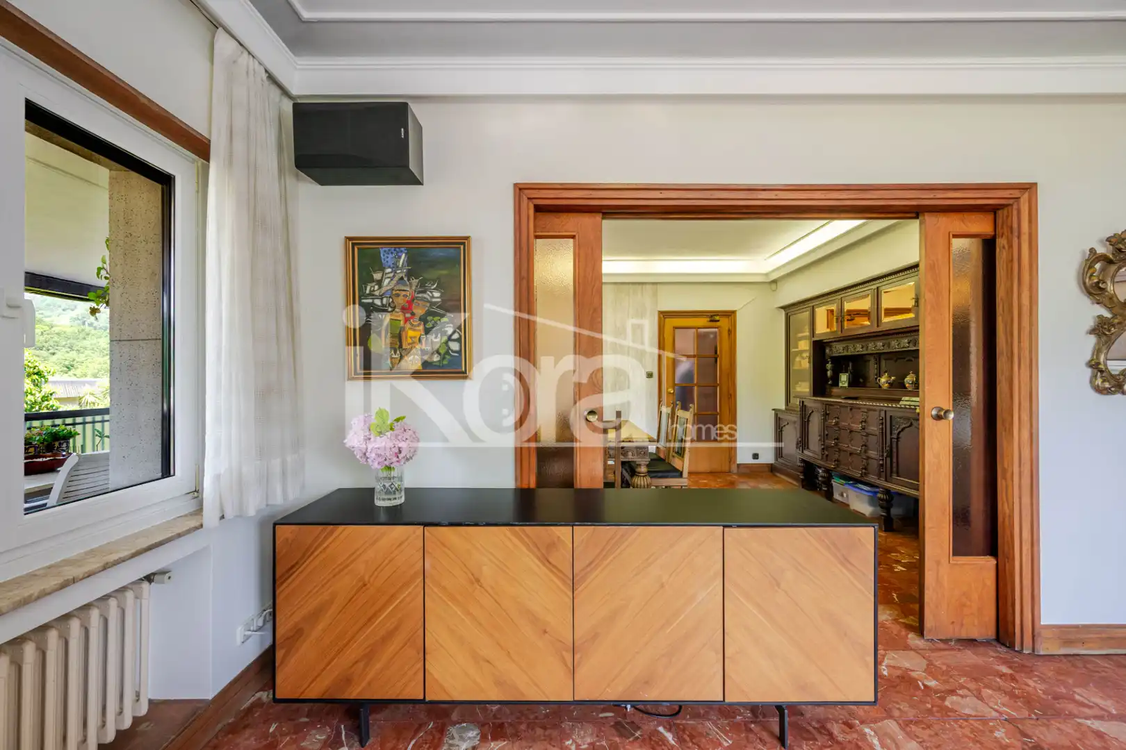 Sala de estar de Casa o chalet en venta en Usurbil con Jardín privado, Parquet y Terraza