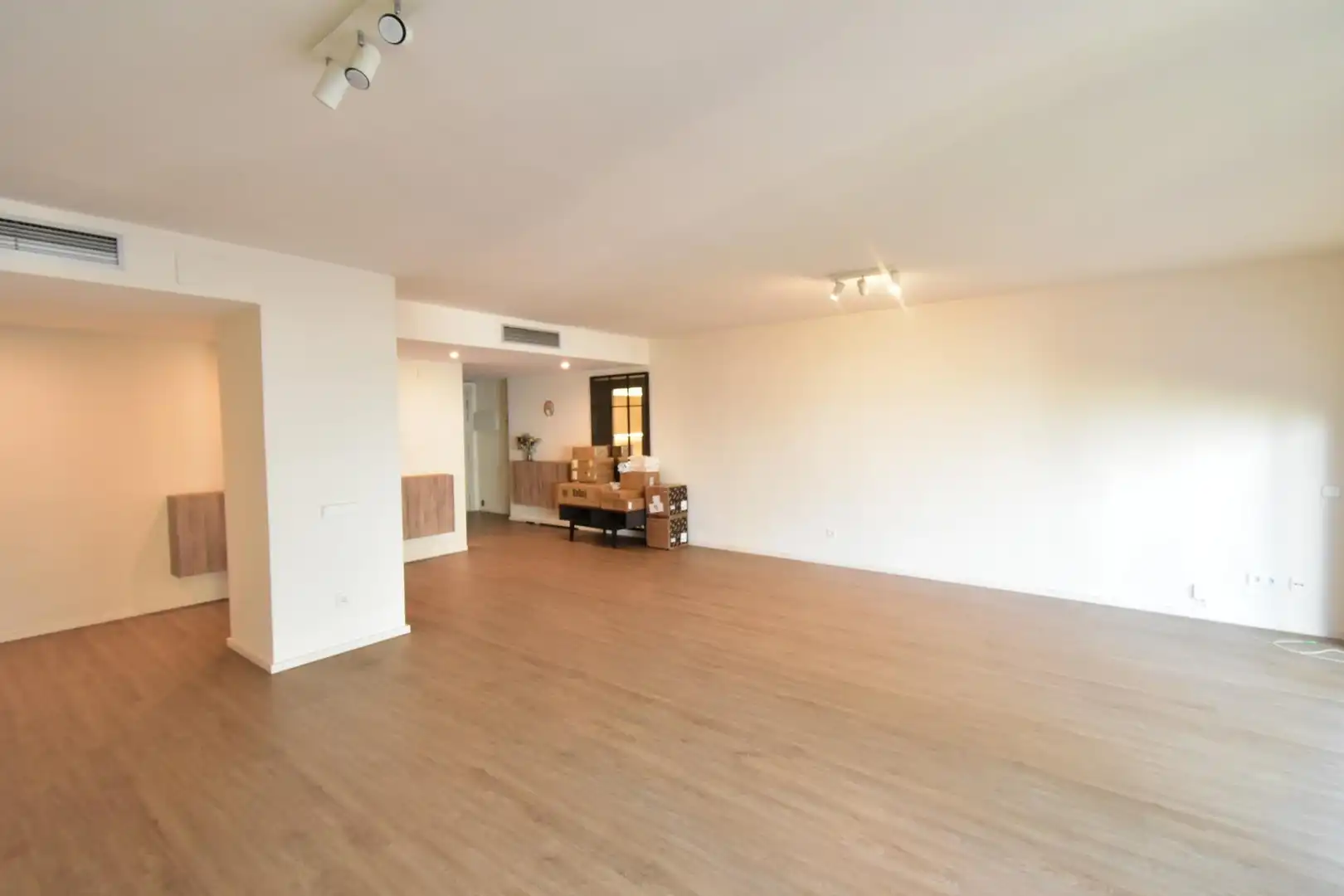 Living room of Flat for rent in Barcelona  with Air Conditioner, Heating and Parquet flooring