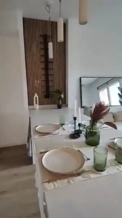 Dining room of Flat for rent in Sabadell  with Air Conditioner, Heating and Parquet flooring
