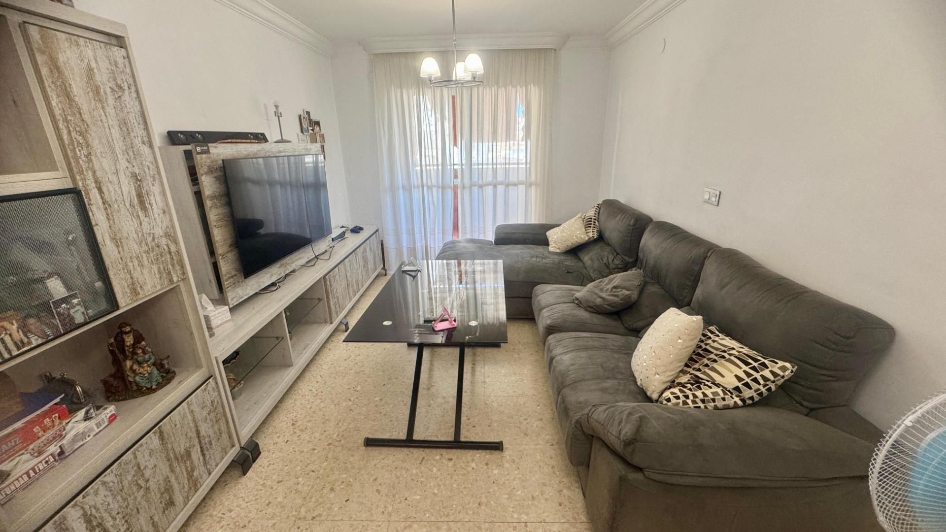 Living room of Flat for sale in Málaga Capital  with Air Conditioner and Terrace