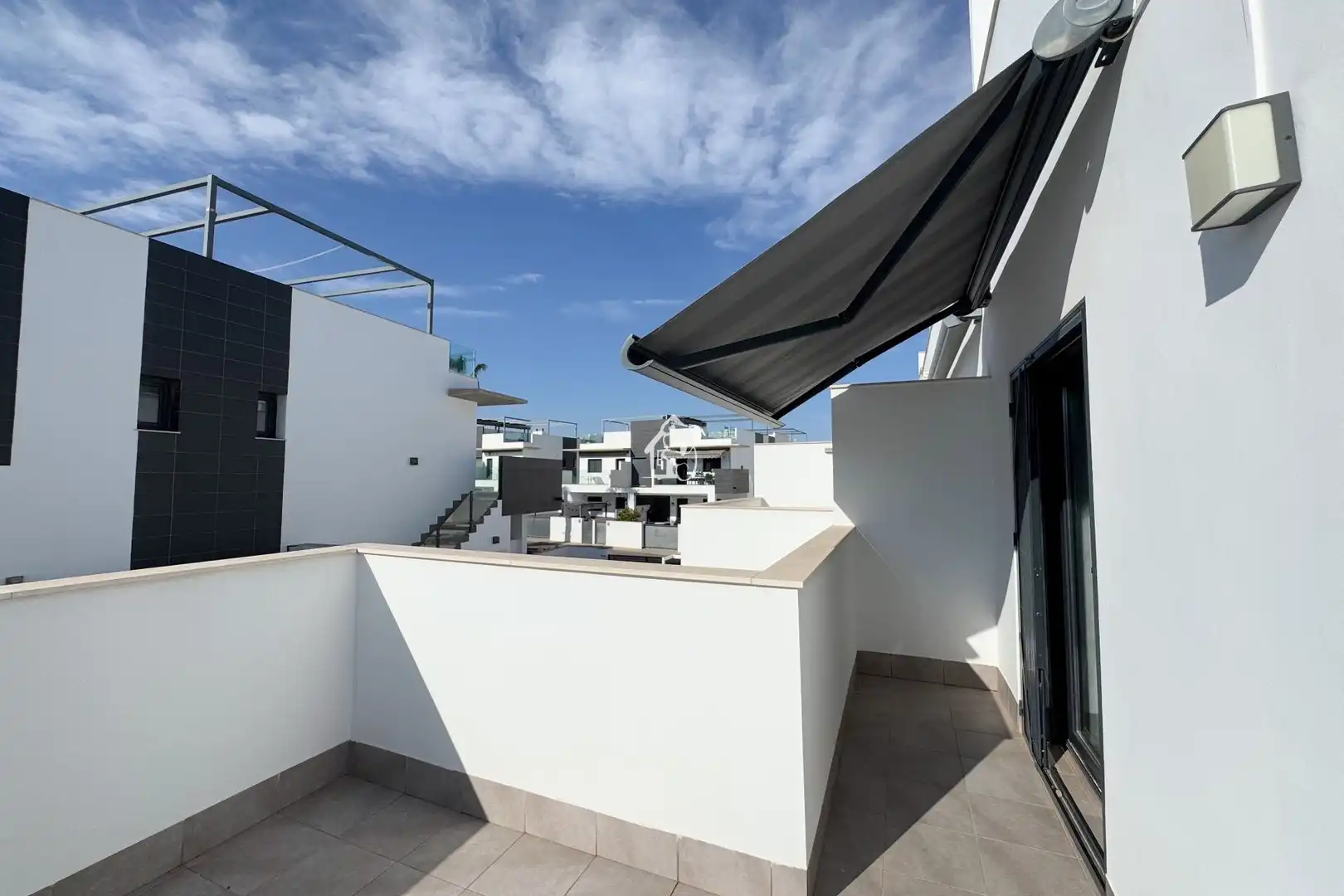 Terraza de Casa adosada de alquiler en Pilar de la Horadada con Aire acondicionado, Jardín privado y Terraza